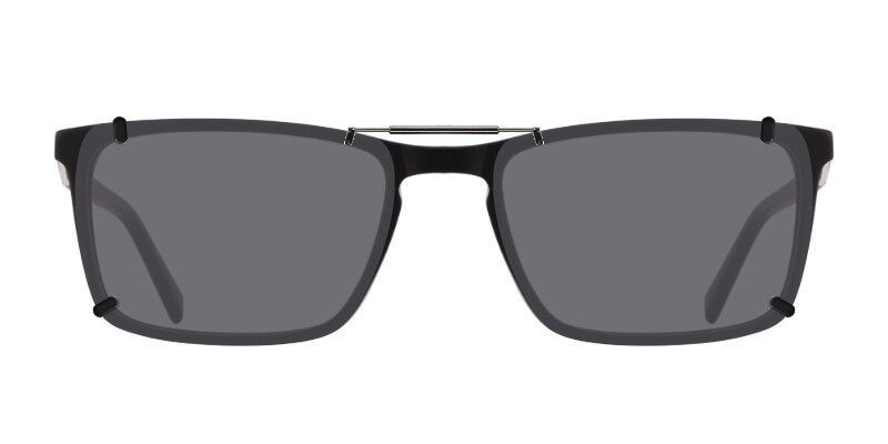 3DClips™ - Custom Clip On Sunglasses For Michael Ryen MR-314 2 Clip-on sunglasses for Michael Ryen MR-314 with a Spring bridge and Gray | Polarized | 14% Light Transmission lenses