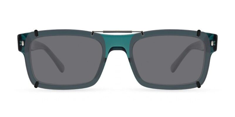 Custom Clip-Ons for Ray-Ban RB5435 1 Clip-on sunglasses for Ray-Ban RB5435 with a Spring bridge and Gray | Polarized | 14% Light Transmission lenses