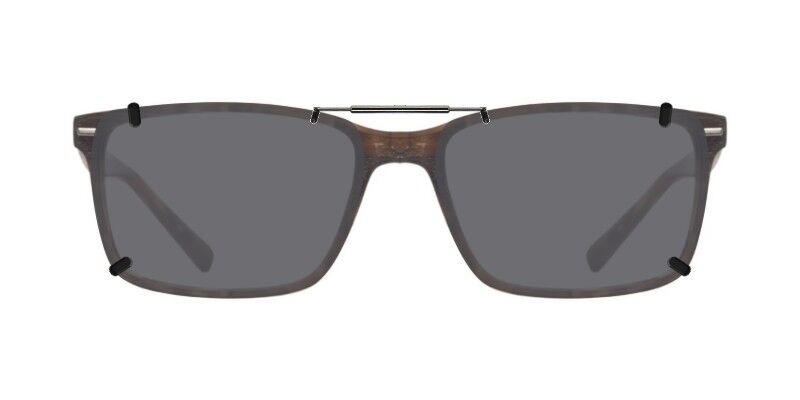 Custom Clip-Ons for Marchon M-3031 1 Clip-on sunglasses for Marchon M-3031 with a Spring bridge and Gray | Polarized | 14% Light Transmission lenses