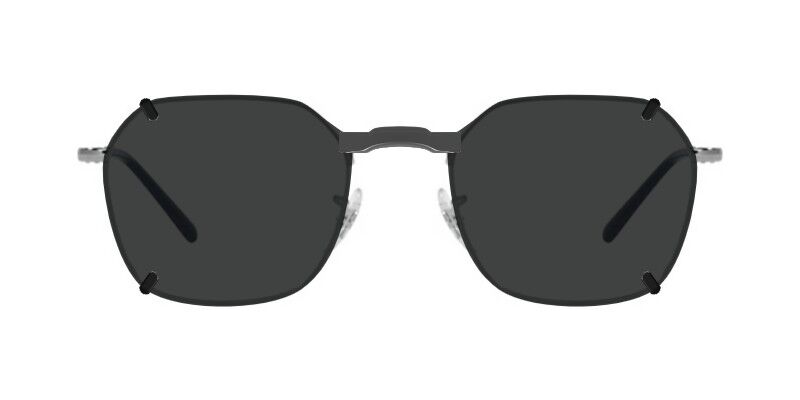 Custom Clip-Ons For Ray-Ban RB3694V JIM OPTICS 4 Clip-on sunglasses for Ray-Ban RB3694V with a Magnetic bridge and Dark Gray | Polarized | 6% Light Transmission lenses