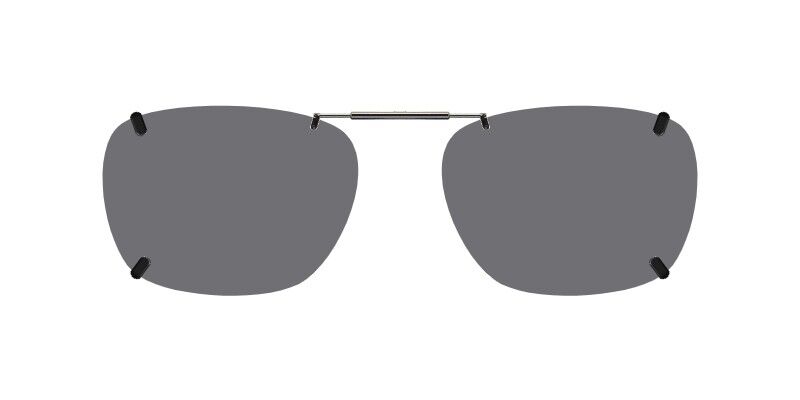 Clip-on sunglasses for advantage MT61 with a Spring bridge and Gray | Polarized | 14% Light Transmission lenses