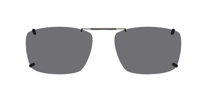 Custom Clip-Ons for Gargoyles SR1125 1 Clip-on sunglasses for Gargoyles SR1125 with a Spring bridge and Gray | Polarized | 14% Light Transmission lenses