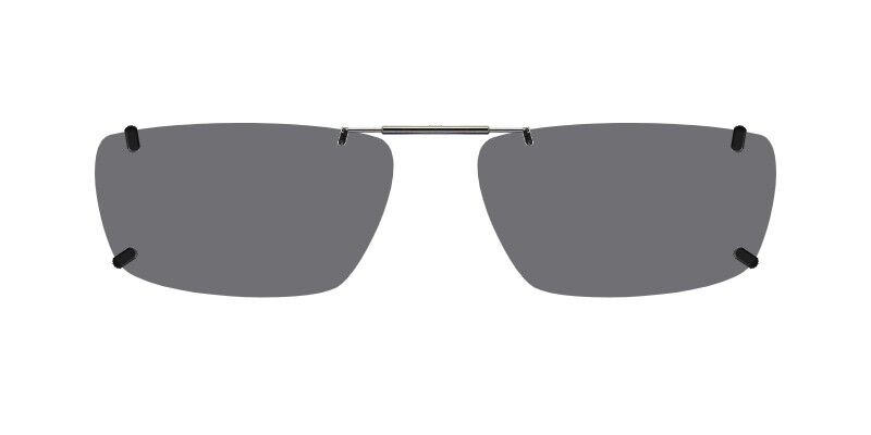 Custom Clip-Ons for Nike 8138 1 Clip-on sunglasses for Nike 8138 with a Spring bridge and Gray | Polarized | 14% Light Transmission lenses