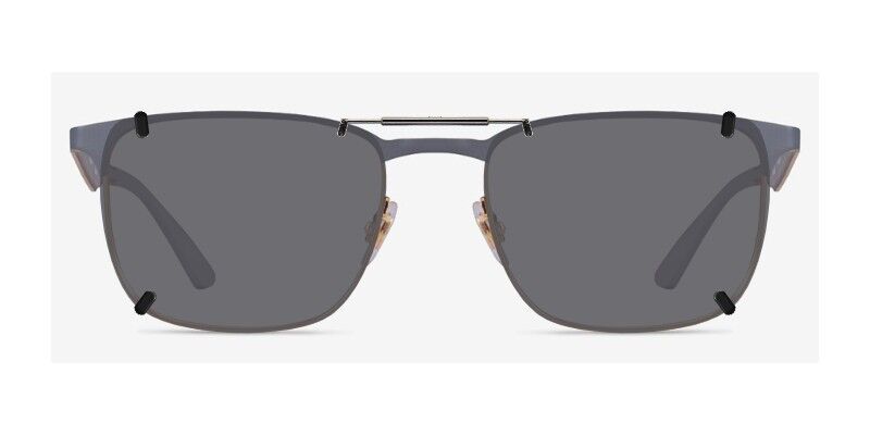 3DClips™ – Custom Clip On Sunglasses For Ray-Ban RB6363 2 Clip-on sunglasses for Ray-Ban Model with a Spring bridge and Gray | Polarized | 14% Light Transmission lenses