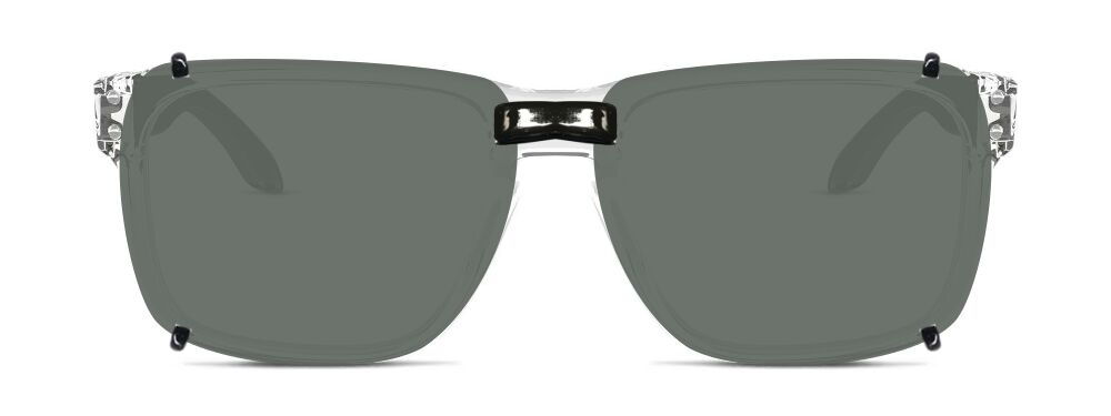 Oakley OX8156 (Holbrook RX) Custom Clip On Sunglasses 2 Rendering of Oakley OX8156 with gray lenses clip-on sunglasses