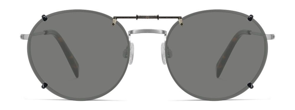 3DClips™ - Custom Clip On Sunglasses For Warby Parker Simon 2 Simon Spring Gray Clip-On Sunglasses for Warby Parker