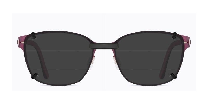 Custom Clip On Sunglasses For OVVO 6068 2 Clip-on sunglasses for OVVO 6068 with a Magnetic bridge and Dark Gray | Polarized | 6% Light Transmission lenses