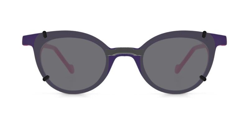 3DClips™ - Custom Clip On Sunglasses For Anne & Valentin ALMA 2 Clip-on sunglasses for Anne & Valentin Alma with a Magnetic bridge and Gray | Polarized | 14% Light Transmission lenses