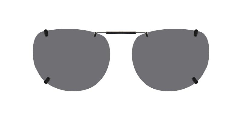 Custom Clip-Ons for Ernest Hemingway H4838 1 Clip-on sunglasses for Ernest Hemingway H4838 with a Spring bridge and Gray | Polarized | 14% Light Transmission lenses