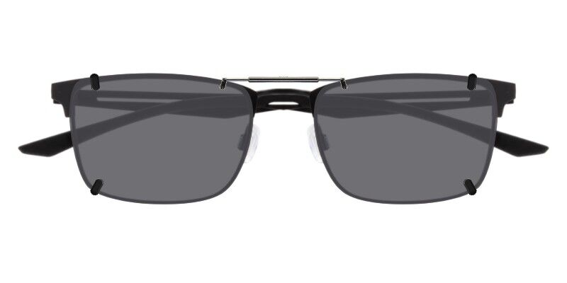 3DClips™ - Custom Clip On Sunglasses For Nike 4314 2 Clip-on sunglasses for Nike 4314 with a Spring bridge and Gray | Polarized | 14% Light Transmission lenses