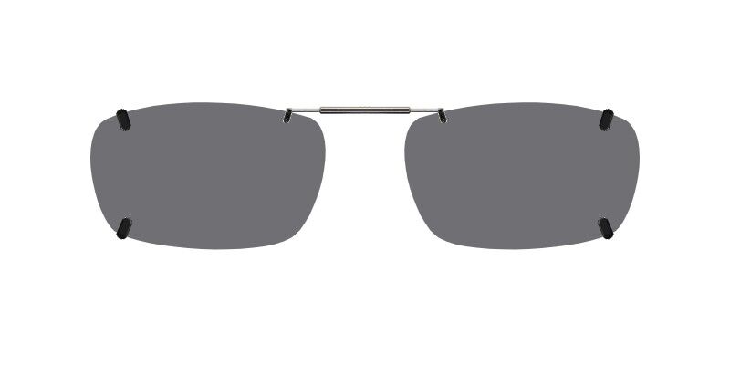 Custom Clip-Ons for Element EL-270 1 Clip-on sunglasses for Element EL-270 with a Spring bridge and Gray | Polarized | 14% Light Transmission lenses