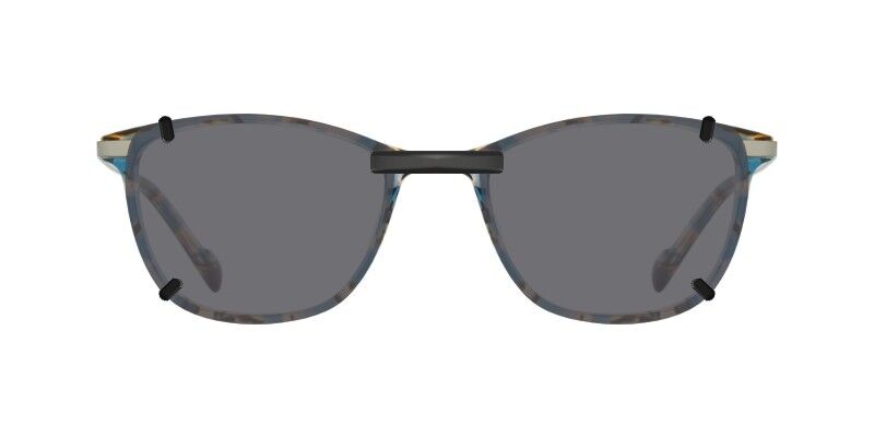 Custom Clip-Ons for Scott Harris Europa SH-742 1 Clip-on sunglasses for Scott Harris SH-742 with a Magnetic bridge and Gray | Polarized | 14% Light Transmission lenses