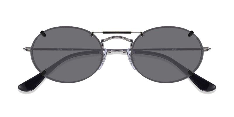 Custom Clip-Ons For Ray-Ban RB3547V 4 Clip-on sunglasses for Ray-Ban RB3547V with a Spring bridge and Gray | Polarized | 14% Light Transmission lenses