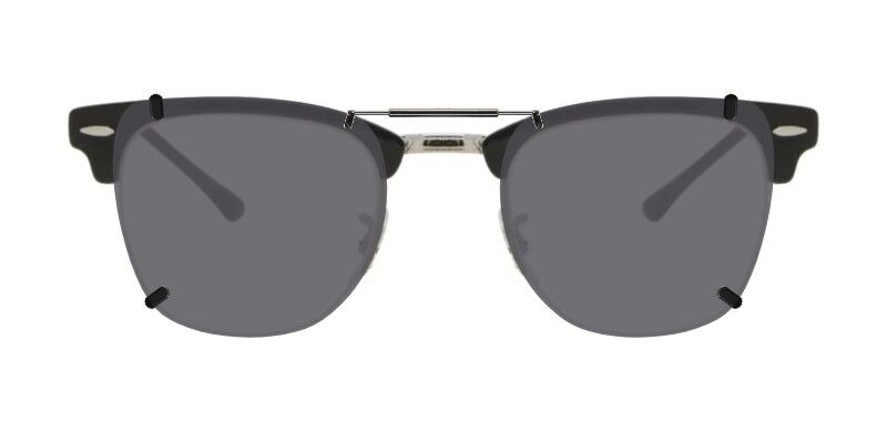 Custom Clip-Ons for Ray-Ban RB3716 1 Clip-on sunglasses for Ray-Ban RB3716 with a Spring bridge and Gray | Polarized | 14% Light Transmission lenses
