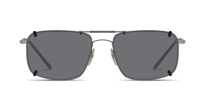 3DClips™ – Custom Clip On Sunglasses For Ray-Ban RB6434 4 Clip-on sunglasses for Ray-Ban RB6434 with a Spring bridge and Gray | Polarized | 14% Light Transmission lenses