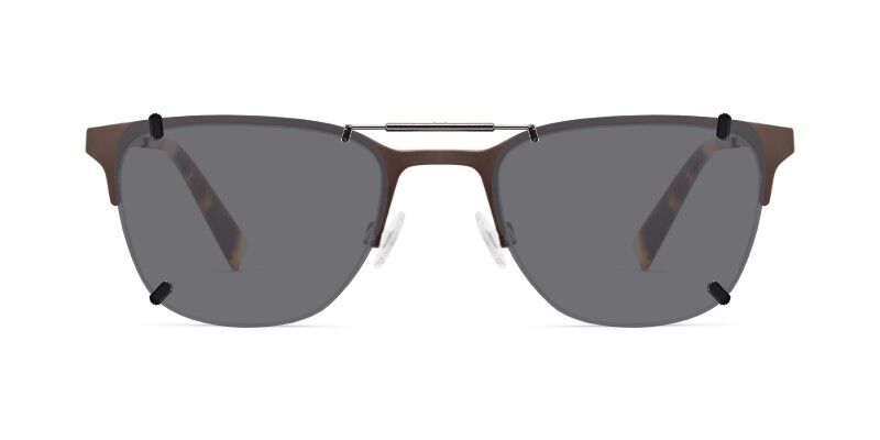 Custom Clip-Ons For Warby Parker Wallis 4 Clip-on sunglasses for Warby Parker Model with a Spring bridge and Gray | Polarized | 14% Light Transmission lenses